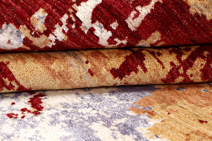 Multi Colored Abstract 8' x 9' 11 - No. 65128 - ALRUG Rug Store