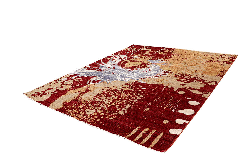 Multi Colored Abstract 8' x 9' 11 - No. 65128 - ALRUG Rug Store