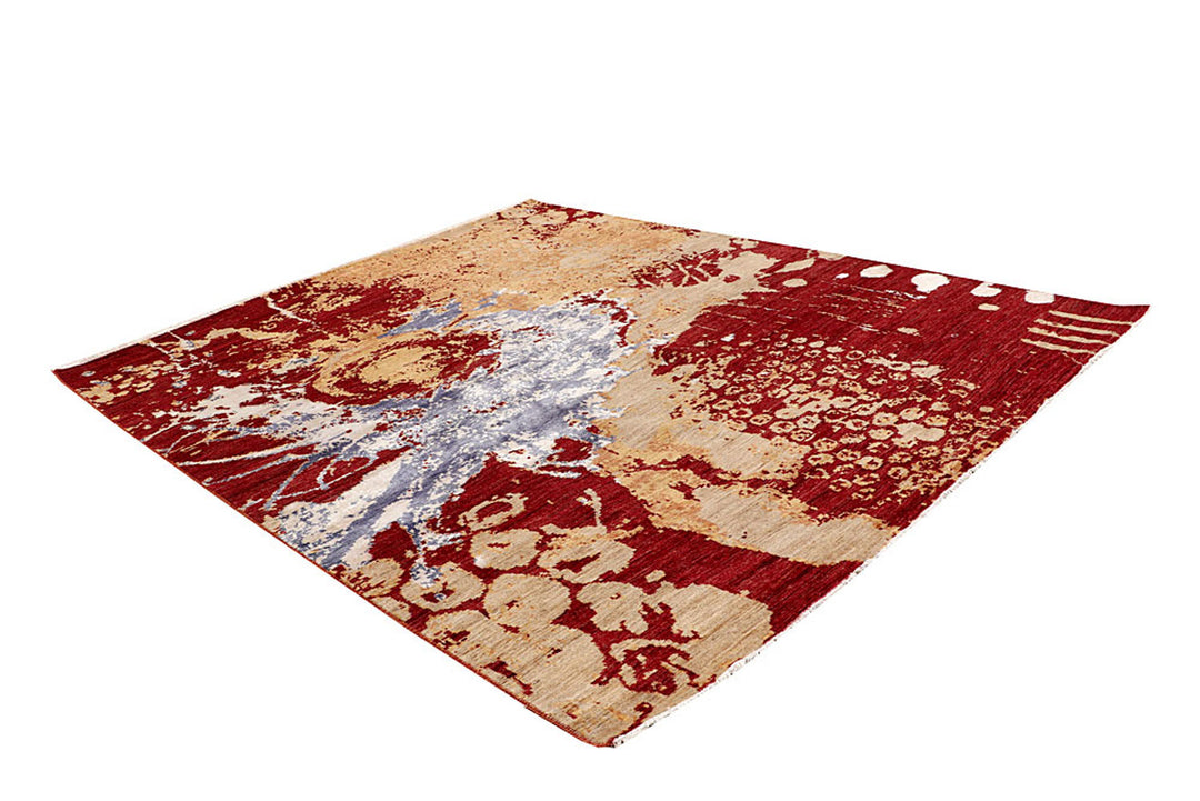 Multi Colored Abstract 8'  x" 9'  11" - No. QA69954