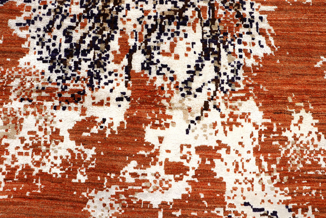 Multi Colored Abstract 7'  11" x 10'  4" - No. QA65020