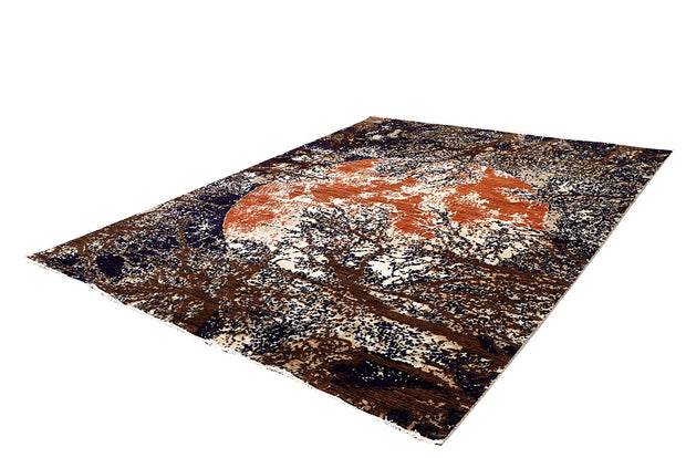 Multi Colored Abstract 7' 11 x 10' 4 - No. 65130 - ALRUG Rug Store