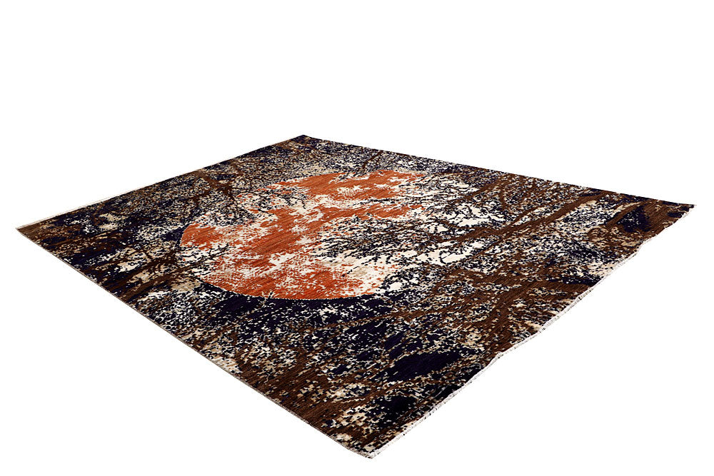 Multi Colored Abstract 7' 11 x 10' 4 - No. 65130 - ALRUG Rug Store
