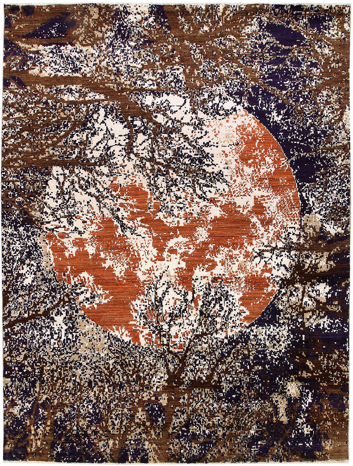 Multi Colored Abstract 7' 11 x 10' 4 - No. 65130 - ALRUG Rug Store