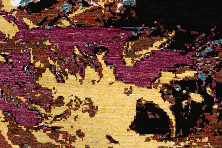 Multi Colored Abstract 8' x 10' 6 - No. 65133 - ALRUG Rug Store