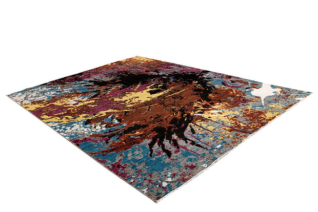 Multi Colored Abstract 8' x 10' 6 - No. 65133 - ALRUG Rug Store