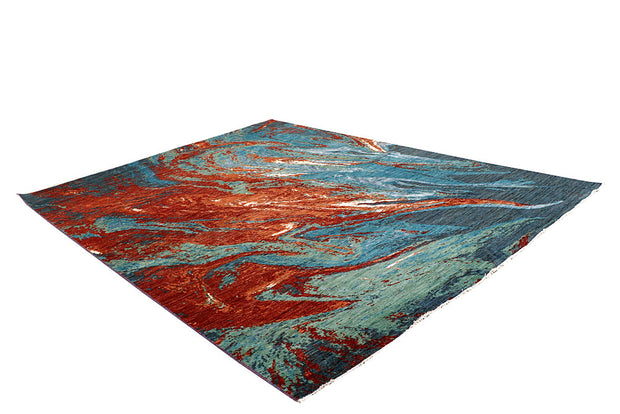 Multi Colored Abstract 7' 10 x 10' 6 - No. 65134 - ALRUG Rug Store