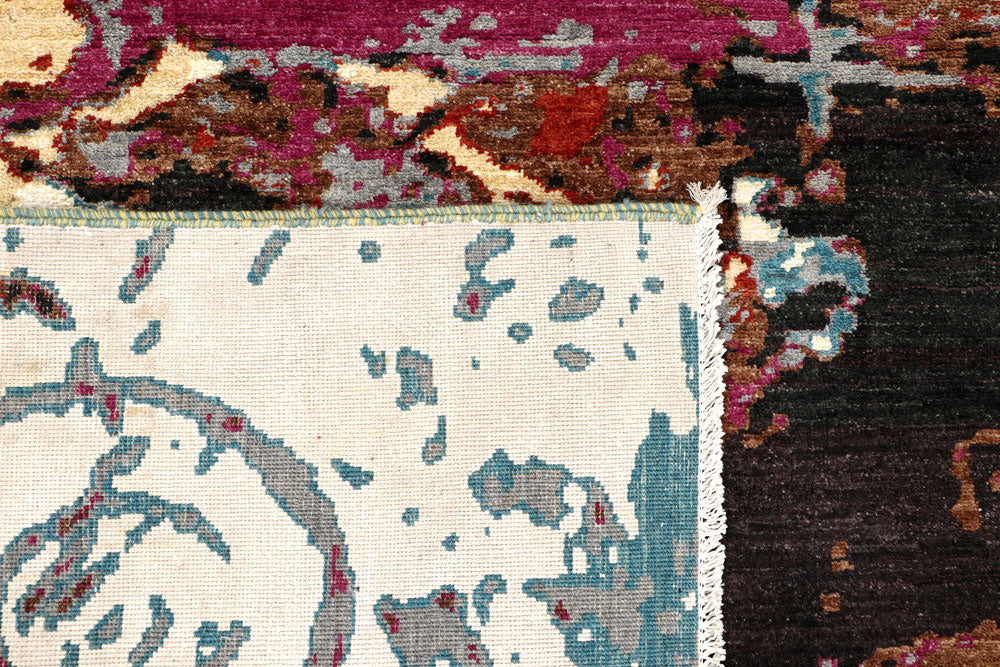 Multi Colored Abstract 8' x 9' 9 - No. 65135 - ALRUG Rug Store