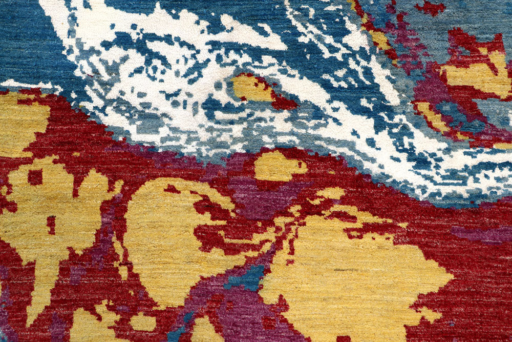 Multi Colored Abstract 7' 11 x 10' 2 - No. 65136 - ALRUG Rug Store