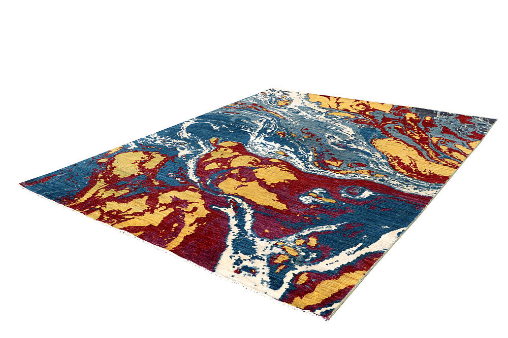 Multi Colored Abstract 7' 11 x 10' 2 - No. 65136 - ALRUG Rug Store