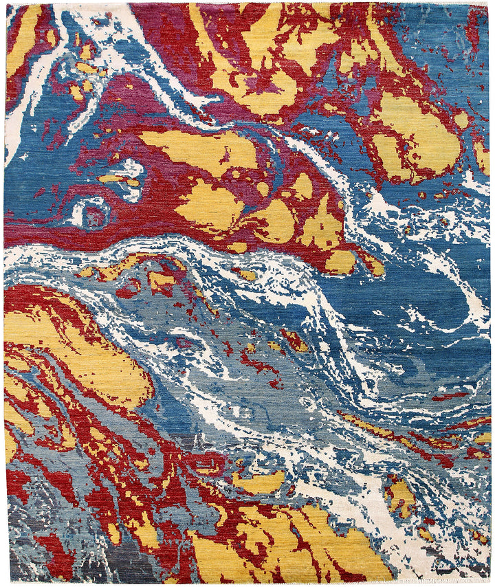 Multi Colored Abstract 7' 11 x 10' 2 - No. 65136 - ALRUG Rug Store