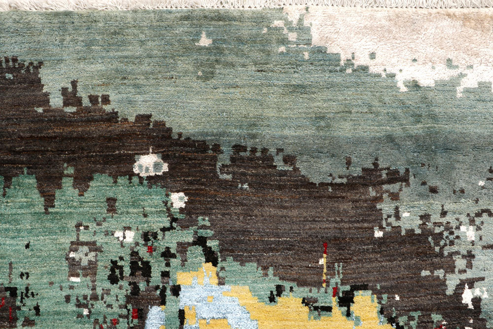 Multi Colored Abstract 8' x 10' 4 - No. 65137 - ALRUG Rug Store