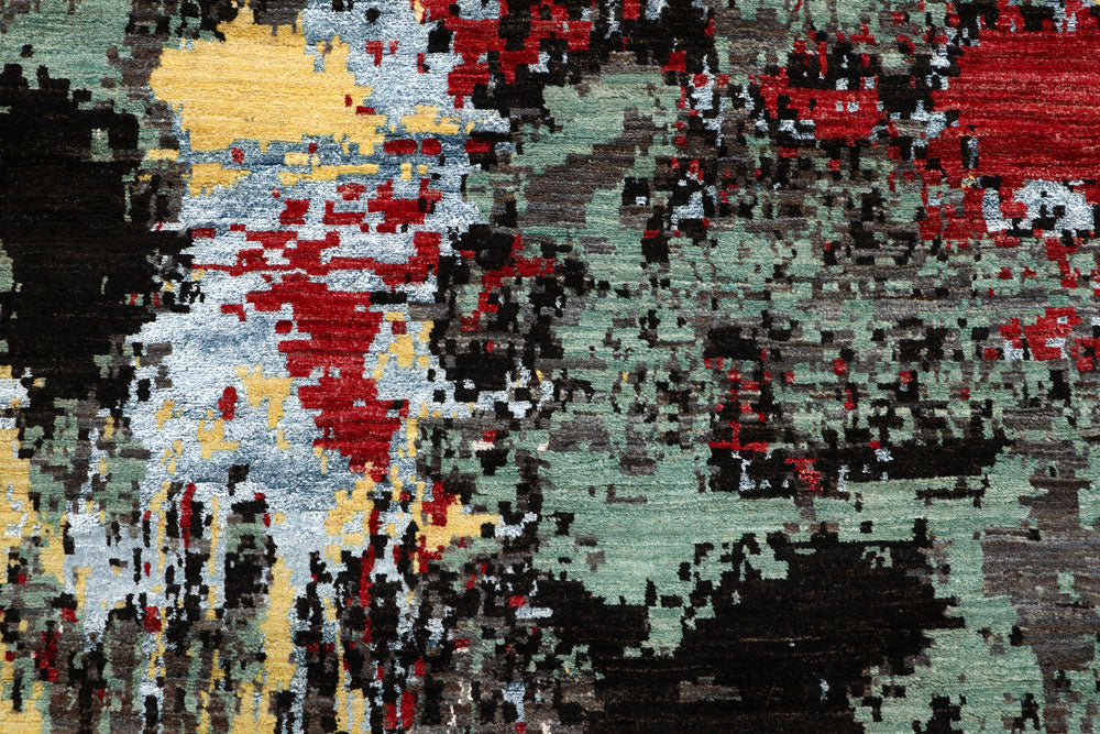 Multi Colored Abstract 8' x 10' 4 - No. 65137 - ALRUG Rug Store