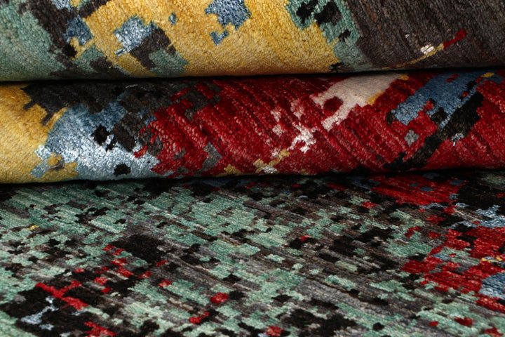 Multi Colored Abstract 8' x 10' 4 - No. 65137 - ALRUG Rug Store