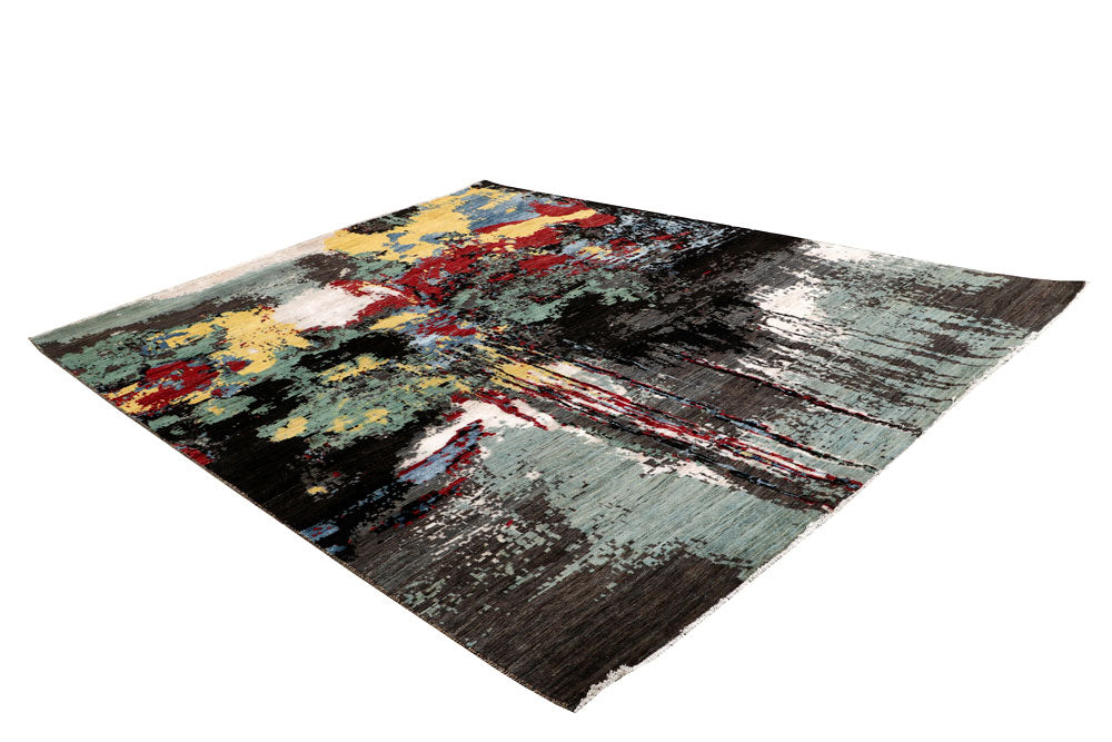 Multi Colored Abstract 8' x 10' 4 - No. 65137 - ALRUG Rug Store