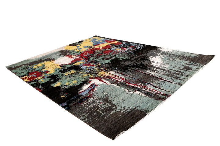 Multi Colored Abstract 8' x 10' 4 - No. 65137 - ALRUG Rug Store
