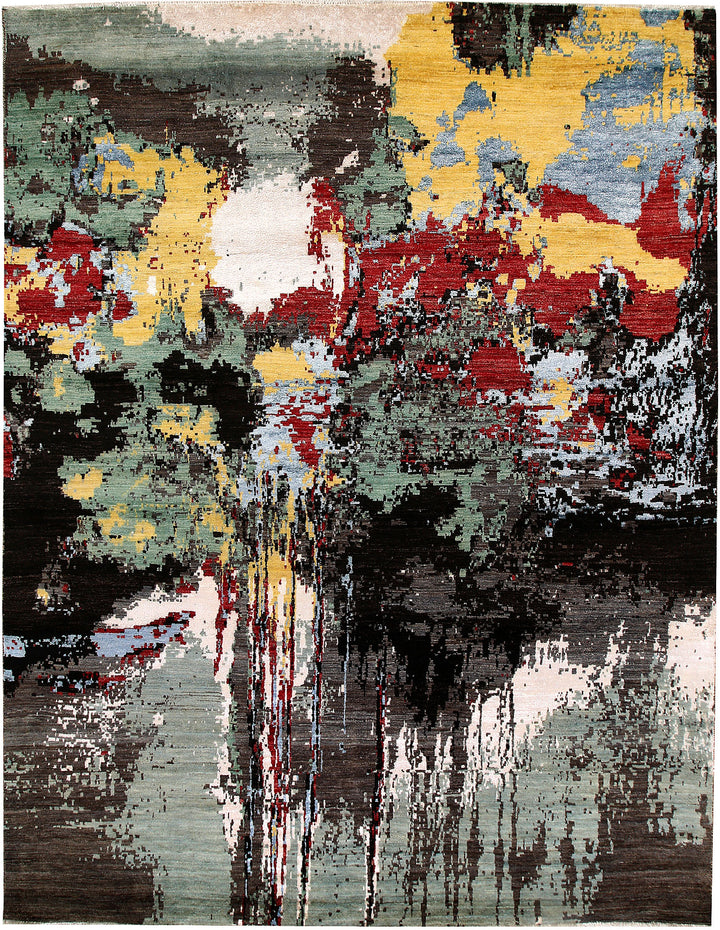 Multi Colored Abstract 8' x 10' 4 - No. 65137 - ALRUG Rug Store