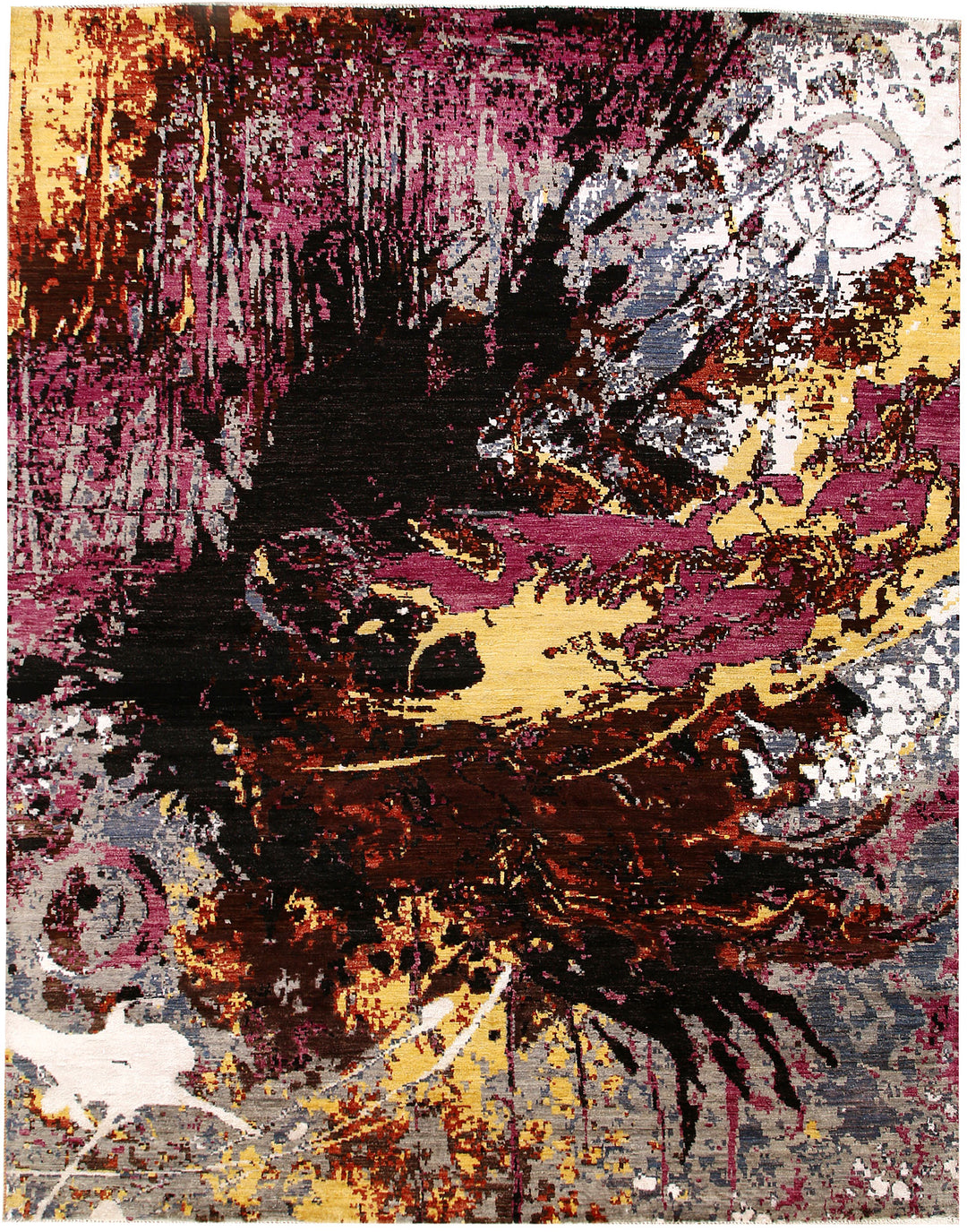 Multi Colored Abstract 7' 11 x 10' 1 - No. 65138 - ALRUG Rug Store