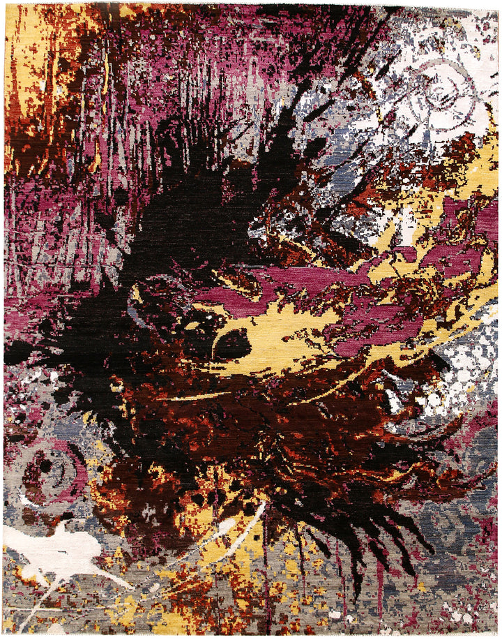 Multi Colored Abstract 7' 11 x 10' 1 - No. 65138 - ALRUG Rug Store