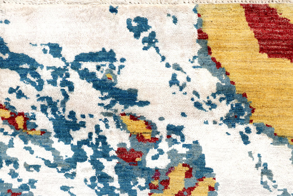 Multi Colored Abstract 8' x 9' 11 - No. 65140 - ALRUG Rug Store