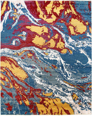 Multi Colored Abstract 8' x 9' 11 - No. 65140 - ALRUG Rug Store