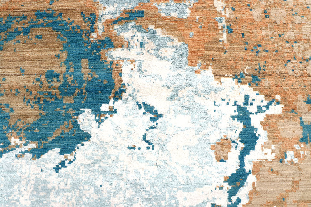 Multi Colored Abstract 8' x 10' 4 - No. 65141 - ALRUG Rug Store