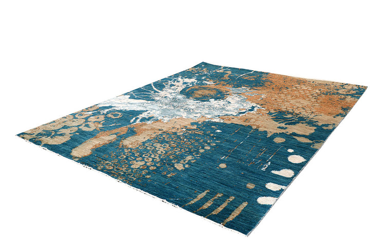 Multi Colored Abstract 8' x 10' 4 - No. 65141 - ALRUG Rug Store