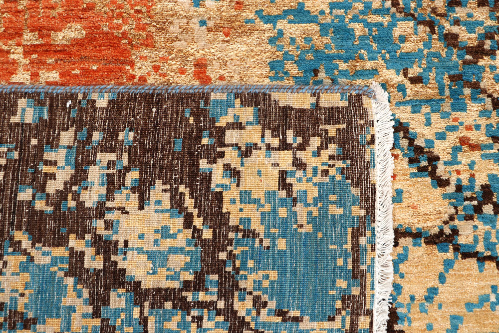 Multi Colored Abstract 8' x 10' 10 - No. 65142 - ALRUG Rug Store