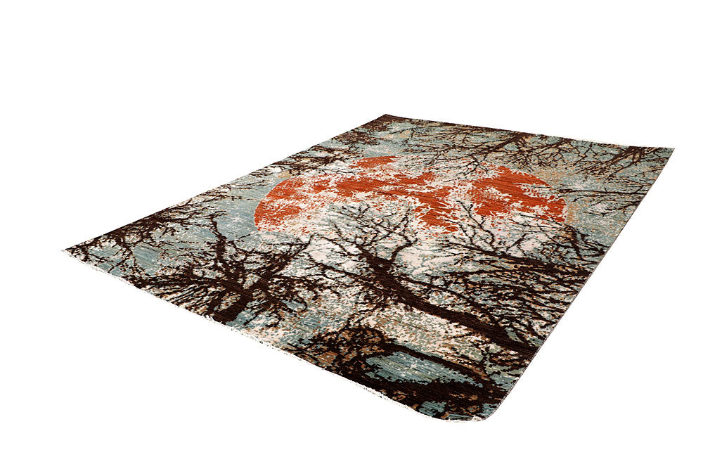 Multi Colored Abstract 8' x 10' 4 - No. 65144 - ALRUG Rug Store