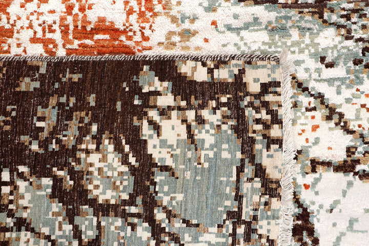 Multi Colored Abstract 8'  x" 10'  4" - No. QA81723