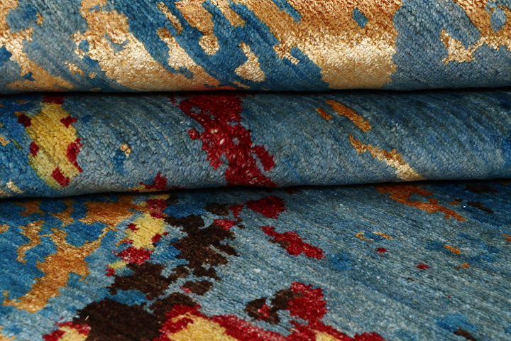 Multi Colored Abstract 8' x 10' 2 - No. 65145 - ALRUG Rug Store