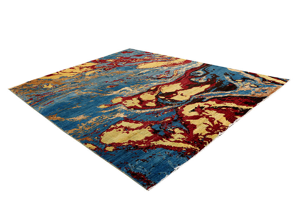 Multi Colored Abstract 8' x 10' 2 - No. 65145 - ALRUG Rug Store