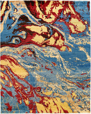 Multi Colored Abstract 8' x 10' 2 - No. 65145 - ALRUG Rug Store