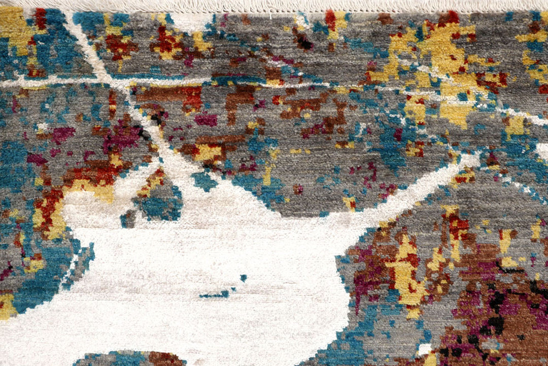 Multi Colored Abstract 8'  x" 10'  2" - No. QA83771