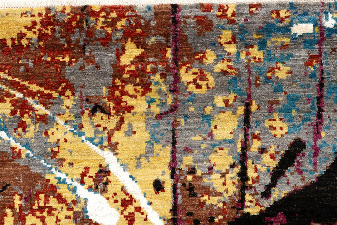 Multi Colored Abstract 8'  x" 10'  2" - No. QA83771