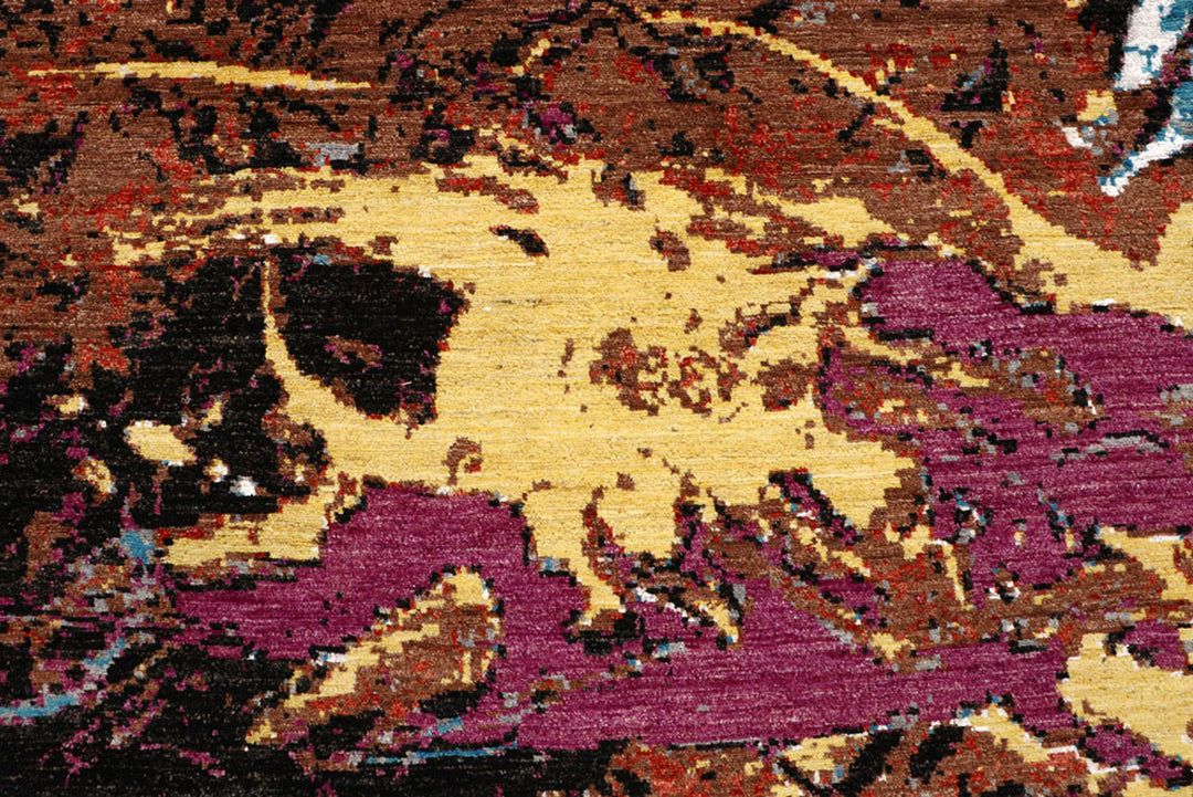 Multi Colored Abstract 8'  x" 10'  2" - No. QA83771