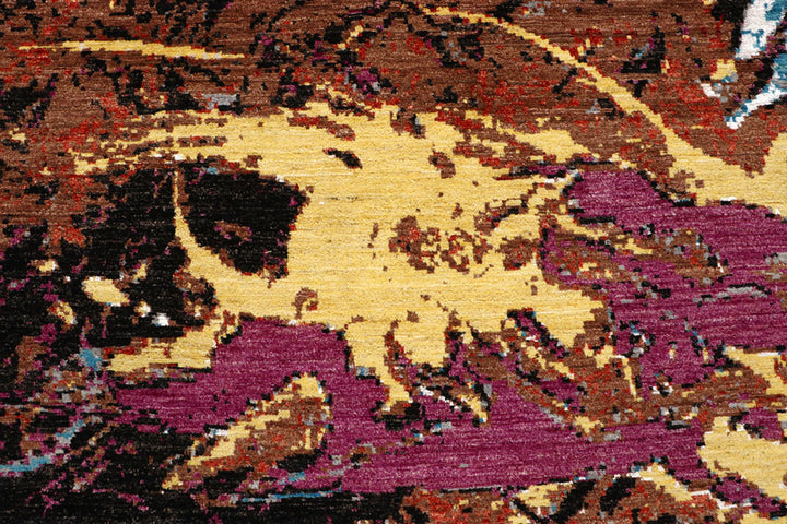 Multi Colored Abstract 8'  x" 10'  2" - No. QA83771