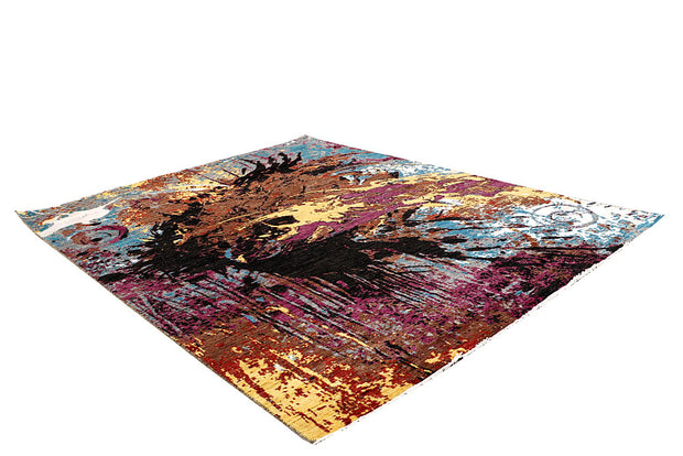 Multi Colored Abstract 8' x 10' 2 - No. 65146 - ALRUG Rug Store