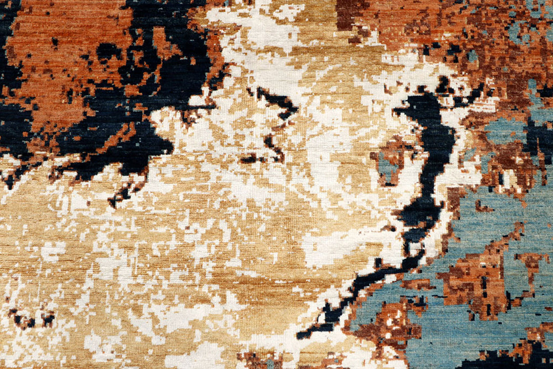 Multi Colored Abstract 7'  10" x 9'  10" - No. QA86682