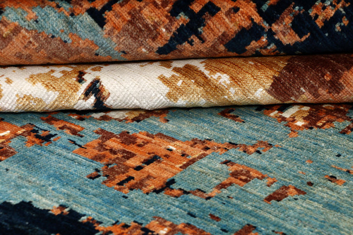 Multi Colored Abstract 7' 10 x 9' 10 - No. 65147 - ALRUG Rug Store