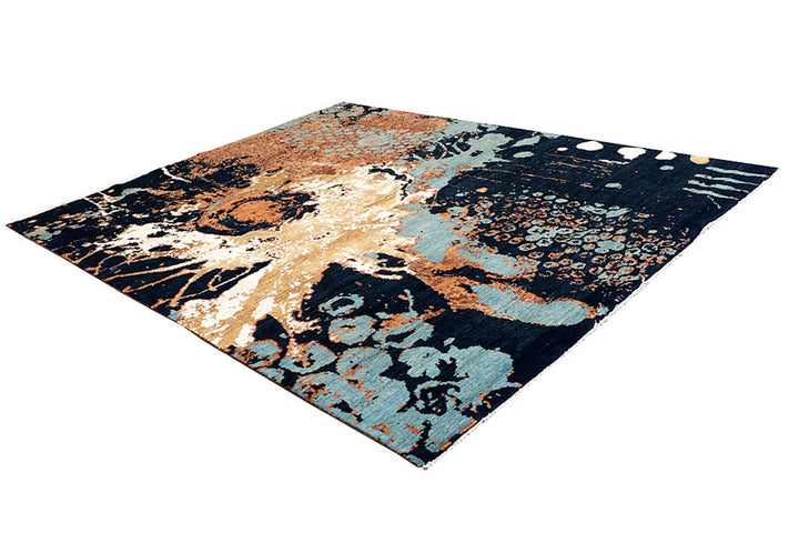 Multi Colored Abstract 7'  10" x 9'  10" - No. QA86682