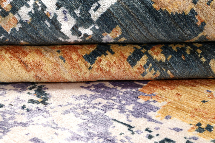 Multi Colored Abstract 7' 11 x 10' 1 - No. 65148 - ALRUG Rug Store