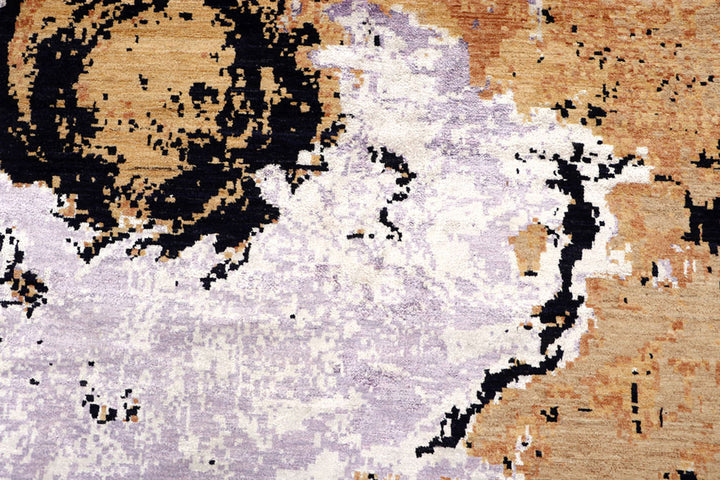 Multi Colored Abstract 8'  1" x 10'  6" - No. QA38724