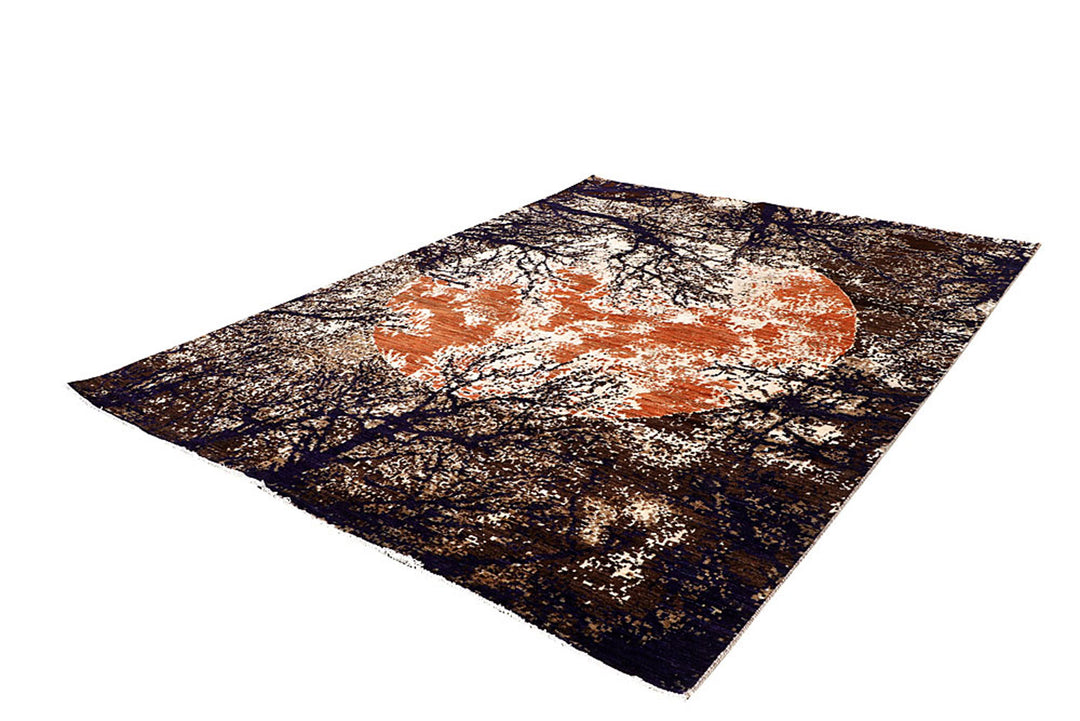 Multi Colored Abstract 7'  10" x 10'  4" - No. QA51208