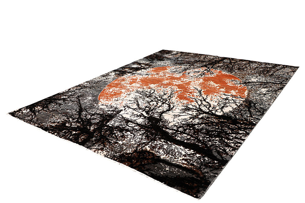 Multi Colored Abstract 7' 11 x 10' 2 - No. 65151 - ALRUG Rug Store