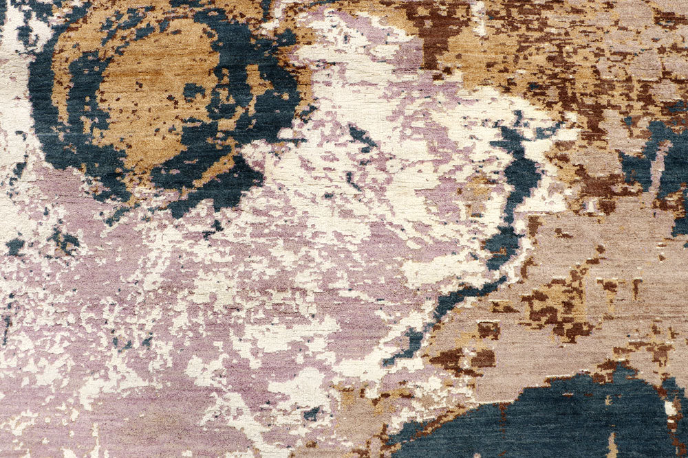 Multi Colored Abstract 7' 9 x 9' 9 - No. 65152 - ALRUG Rug Store