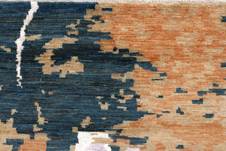 Multi Colored Abstract 8'  x" 9'  6" - No. QA20286