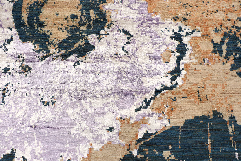 Multi Colored Abstract 8' x 9' 6 - No. 65154 - ALRUG Rug Store