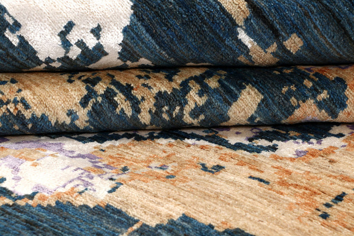 Multi Colored Abstract 8' x 9' 6 - No. 65154 - ALRUG Rug Store