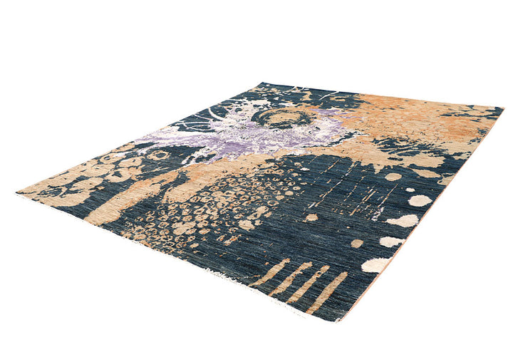 Multi Colored Abstract 8' x 9' 6 - No. 65154 - ALRUG Rug Store