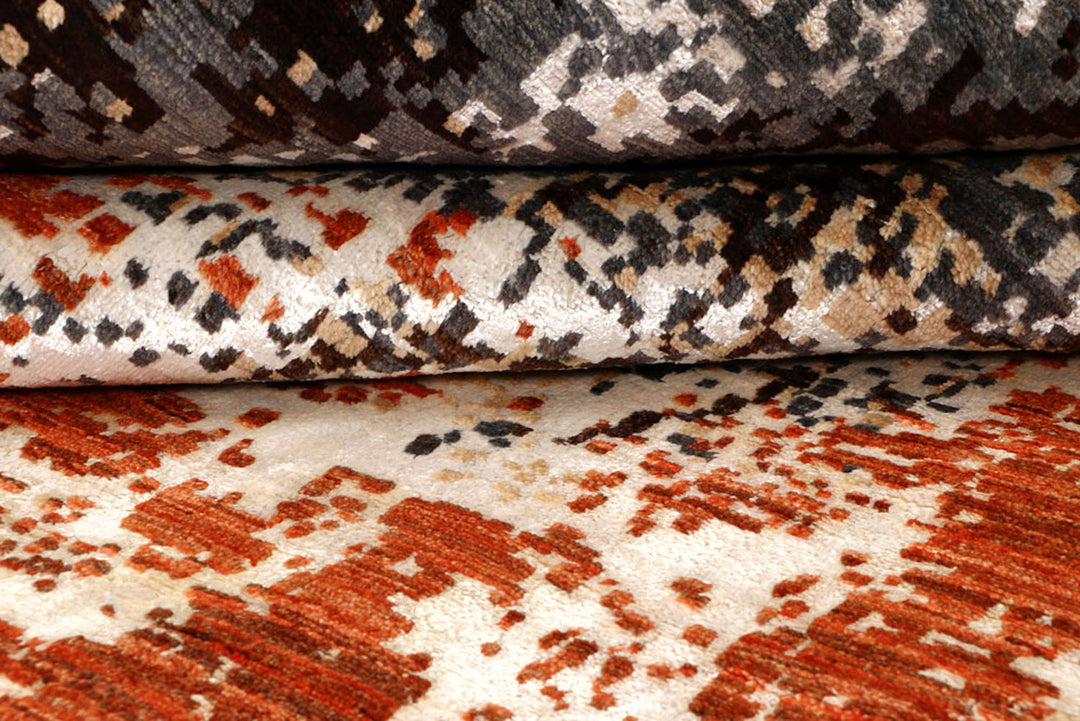 Multi Colored Abstract 8'  x" 10'  4" - No. QA94055